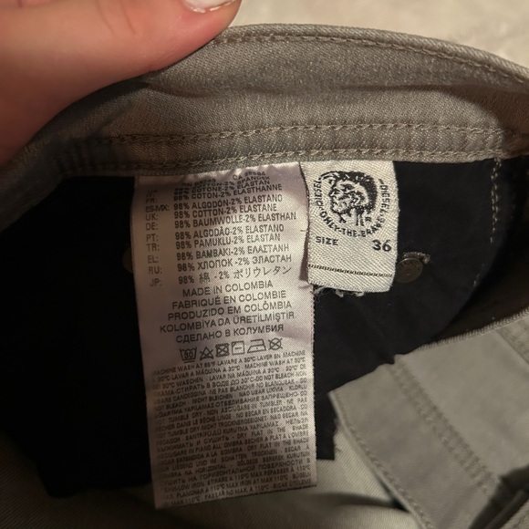 Designer Diesel men’s grey jeans, size 36, slightly worn! - Picture 8 of 8